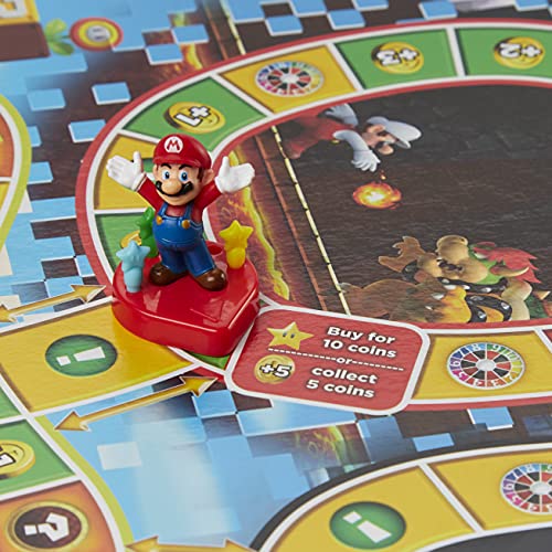Hasbro Le Jeu de Vie Super Mario pour Enfants à partir de 8 Ans, Mini-Jeux, Collecte d'étoiles et Combattre Bowser