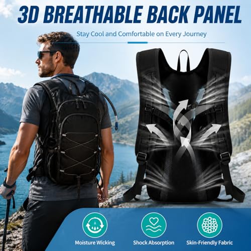 Sac à dos randonnée imperméable 20L haut de gamme durable pour trekking et cyclisme