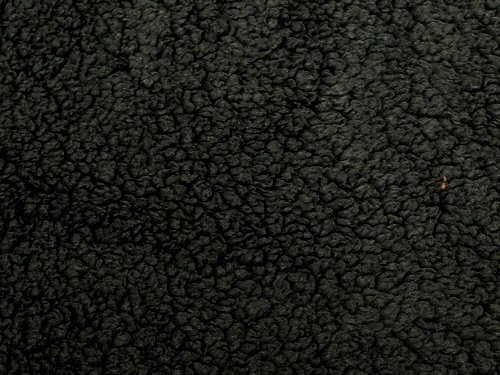 SyFabrics Minky Sherpa Lambs Wool Fabric 58 inches Wide Black