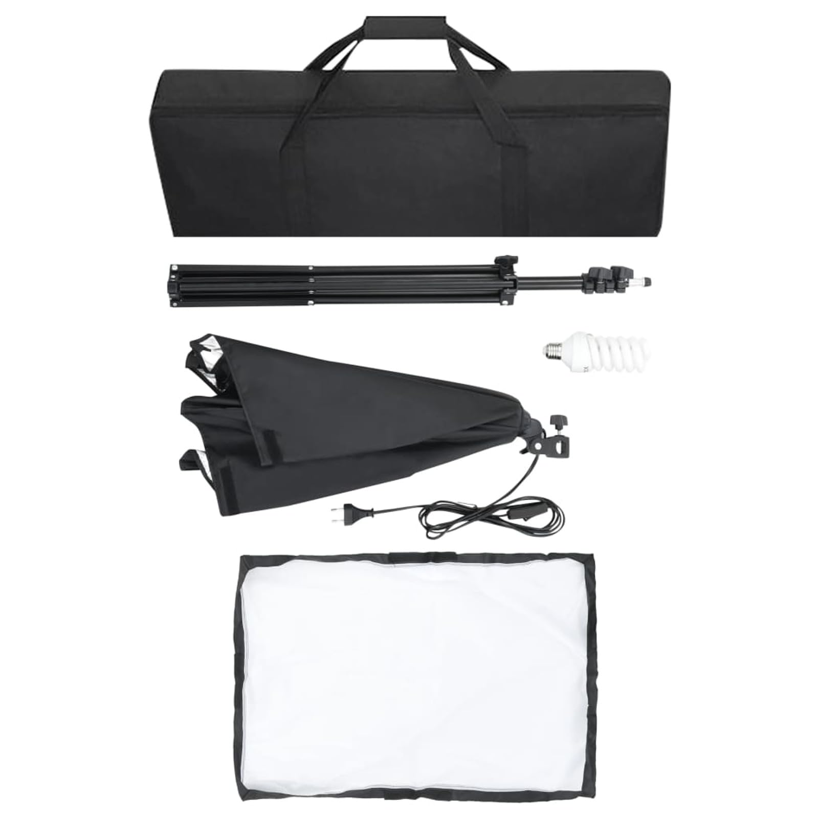 LAPOOH Luci Professionali da Studio 2 pz 40x60 cm in Acciaio Nero,Studio Foto,Fotografia,Illuminazione e Studio,Luci e Flash da studio-190216