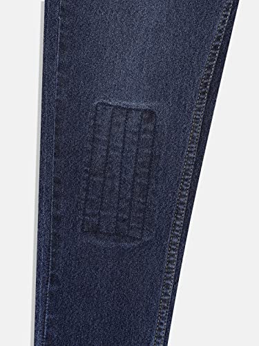Image of Urbano Juniors Boy's Blue Slim Fit Washed Denim Jeans Stretch