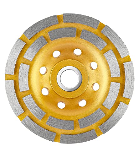 LUCKUT Schleifscheibe Diamant-Schleifscheibe für Betonschleifen, Stein, Zement, Marmor, Stein, Granit Oberfläche aggressive Polieren Reinigung Winkelschleifer Aufsatz (11,4 cm) Cover