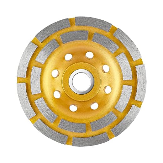 LUCKUT Grinding Wheel Diamond Cup Wheel for Concrete Grinding, Stone, Cement, Marble, Rock, Granite Surface Aggressive Polishing Cleaning Angle Grinder Attachment (4.5inch)