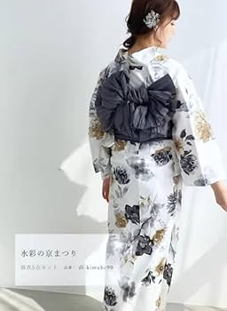Dita 水彩の京まつり 2025 浴衣5点セット(ゆかた・帯・下駄・着付けマニュアル
