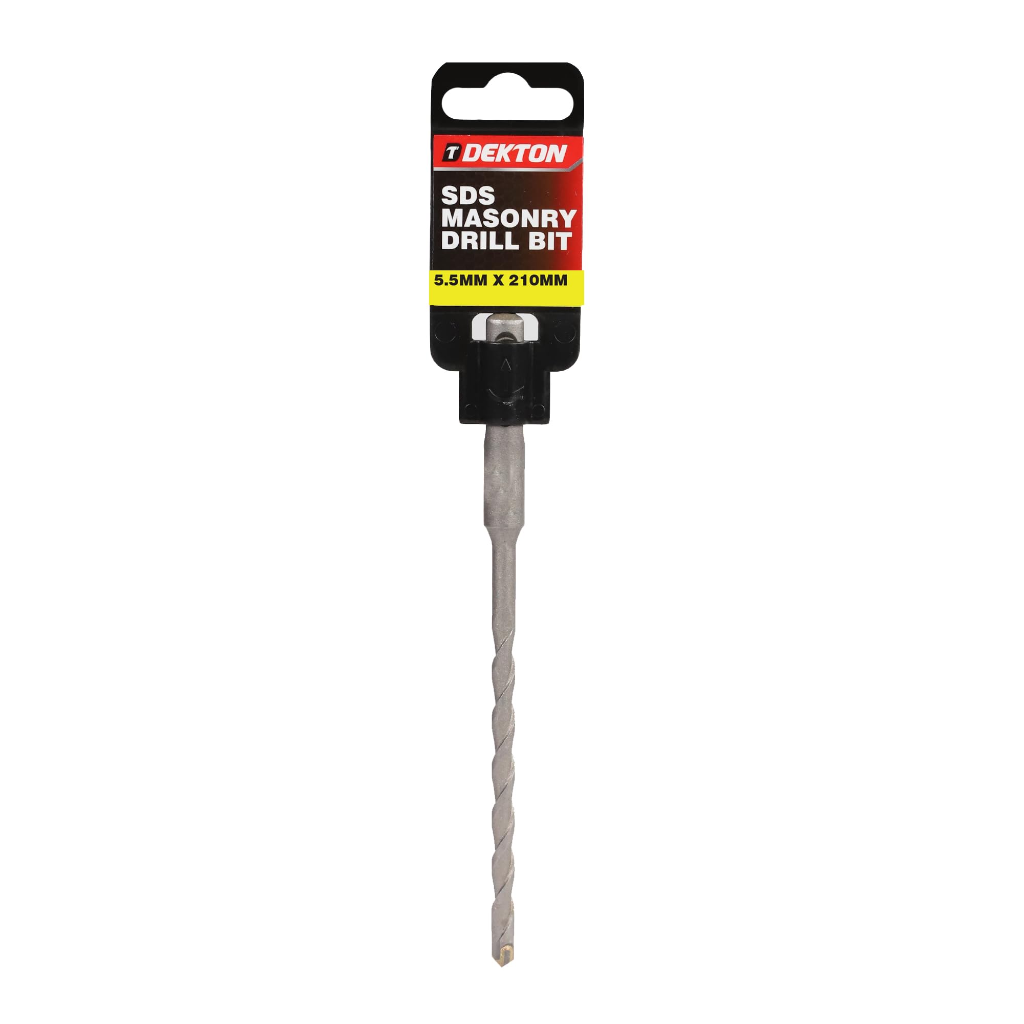 Dekton SDS Masonry Drill Bit 5.5mm x 210mm | Heavy Duty for Block, Brick & Concrete | Precision Drill Bit for Accurate Holes | Durable Construction for Tough Materials | For Professional & DIY Use