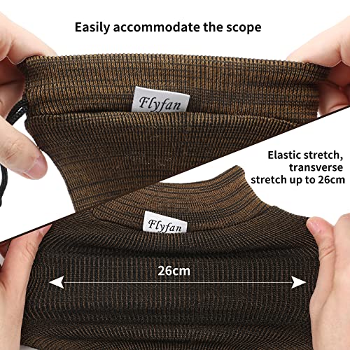 Flyfan Gun Sock Silicone Treated Knit Gun Socks For Rifles And Shotguns, 52 X 4.5 Inches Elastic Design Of Rifle Sock Sleeve, 4Pcs Fits Tactical Gun And Rifle With Scopes #TOP2