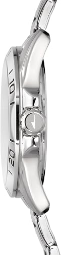 LOTUS Montre Homme Analogique Acier INOX 316L Argent - Quartz - Verre Minéral Résistant - Étanche 5 ATM - Multifonction 18812/1 - 3