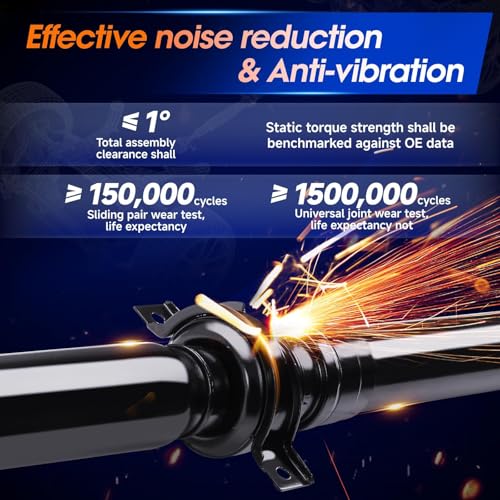 51.14'' Rear Drive Shaft Prop Shaft Driveshaft Assembly [4WD Automatic Trans 119.0" WB] Fit for Chevrolet Chevy Silverado 1500 | GMC Sierra 1500 1999-2005, OE 15109400 15163798 by Amzdrive - Used condition - Image 6
