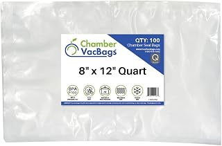 600 Vacuum Chamber Pouches 3-Mil 8" X 12" ChamberVacBags for all Chamber Sealer Machines Price In India