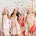 Hoteam 24-Piece Spa Party Supplies Set for Women: 6 Pink Spa Headbands, 6 Velvet Scrunchies, 6 Eye Masks, 6 Pink Plastic Cups (24 oz) for Sleepover, Bachelorette, or Relaxing Night In
