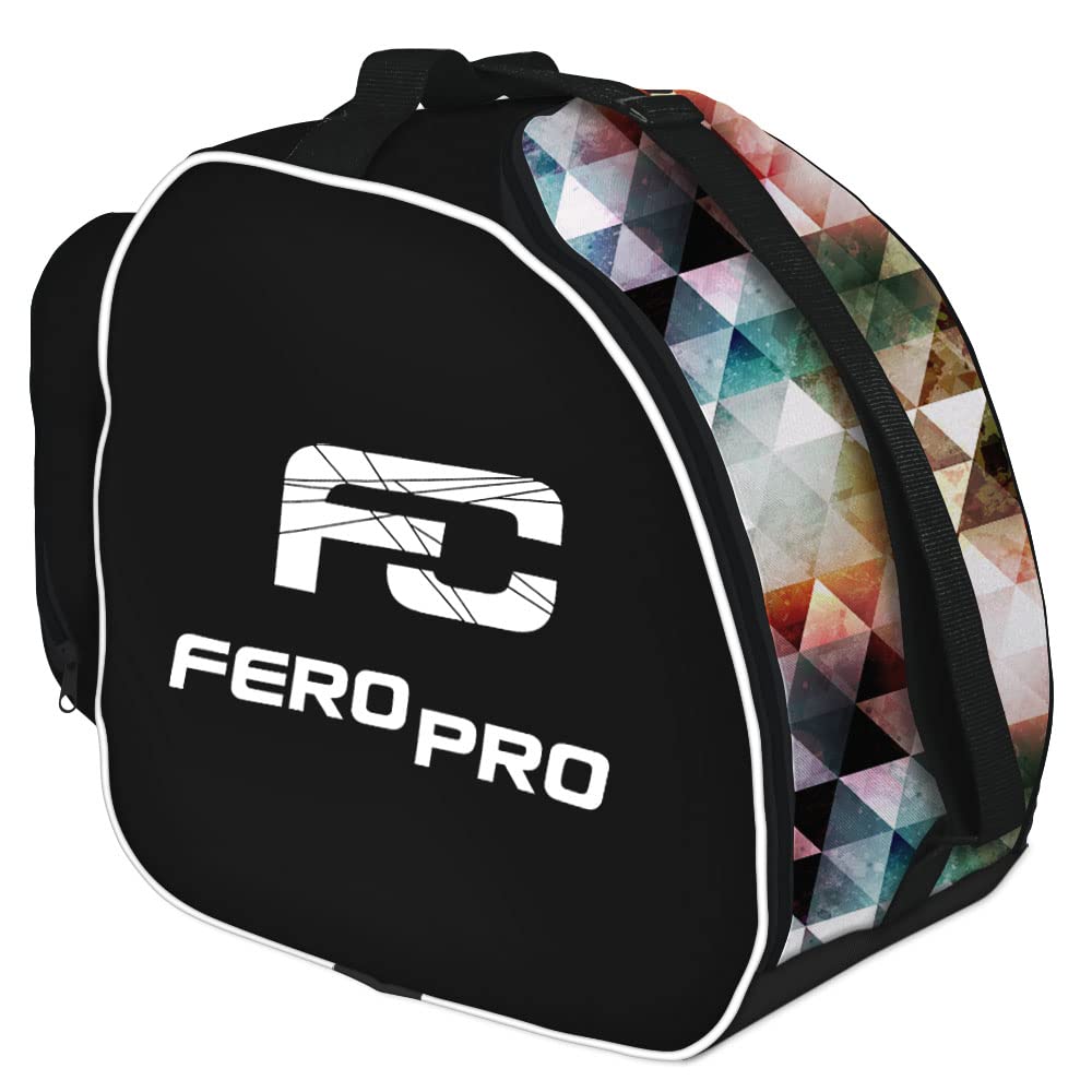 Ferocity SKI SNOWBOARD pokrowiec premium na buty narciarskie, pojemna torba na kask, akcesoria, łyżwy, rolki, gogle, wodoodporny ochraniacz na akcesoria snowboardowe, trójkąty [054]