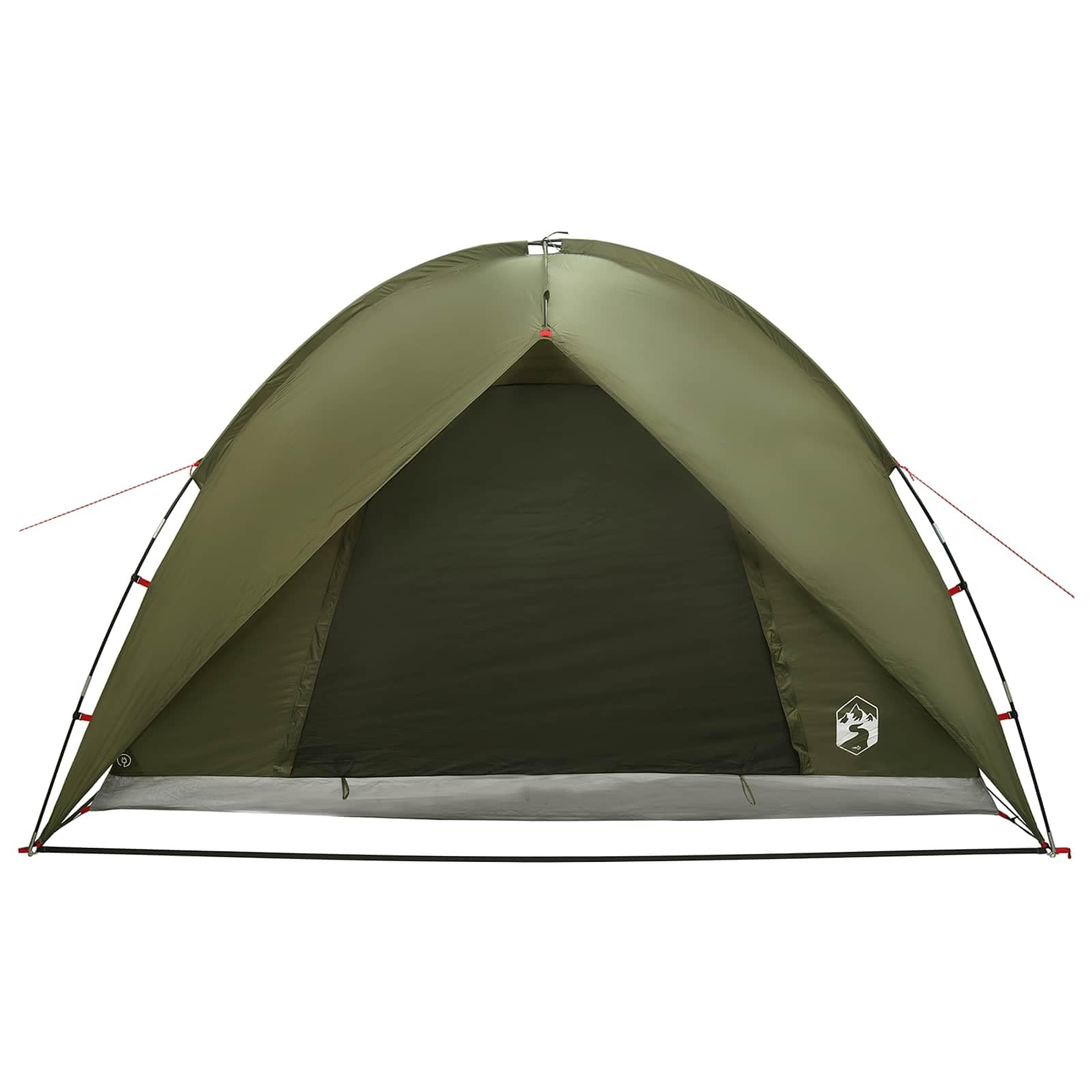 Campingzelt, Kuppel, Grau und Orange, wasserdicht
