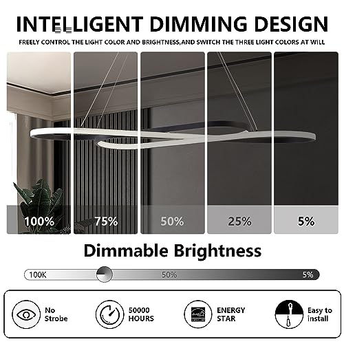 Image of 29.53in Modern Color Changing LED Pendant Light