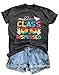 Last Day of School Teacher Shirt: Women Last Day of School Shirts Happy Graduation T Shirt Casual Short Sleeve Tops