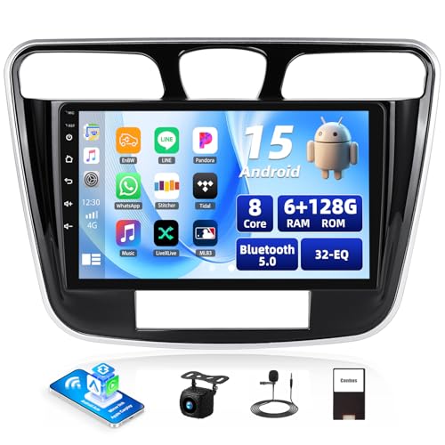 8�R�A 6G + 128G Android 15 �J�[�X�e���I �N���C�X���[200 2011-2014 ���C�����X�J�[�v���C Android Auto�p 9�C���` 1280 x 720 IPS �^�b�`�X�N���[�� �J�[�v���[���[ 32-EQ 59 UI Bl