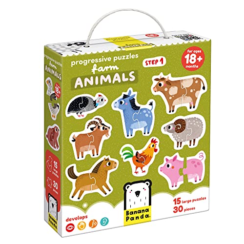 Image of Progressive Puzzles Farm Animals 18m+ Toddler Puzzle