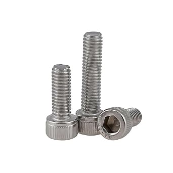 Screw self Tapping 304 Stainless Steel Reverse Thread Left Tooth Allen Bolts Left Threaded Hexagon Hex Socket Cap Head M6 M8 M10 M12 Screw Deck12mm,M82pcs