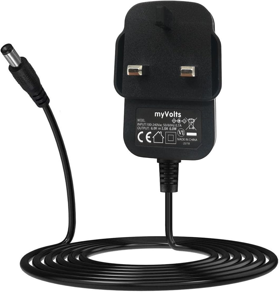 MyVolts 6V mains power supply adaptor compatible with Roberts R9993 Radio UK plug Amazon.co