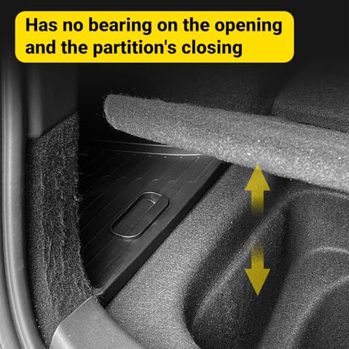 Image of PUOENI Model Y 5 Seater Rear Trunk Storage Bins with Lids for 2023-2024-(No for 2025 New Model Y Juniper) 2PCS Model Y Rear Trunk Storage Box TPE Waterproof Trunk Organizer Interior Accessories