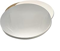 Vista 5 de Tableros redondos para tartas, paquete de 10 soportes para tartas, base circular de cartón (plata, 12 pulgadas)