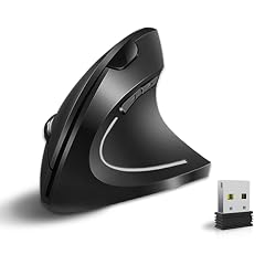Vassink Ergonomic Mouse Rechargeable Wireless Mouse 2 4GHz Rechargeable Wireless Vertical Optical Mice with USB Receiver 6 Buttons