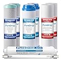 PureDrop PDR-F8U 50 GPD Reverse Osmosis Water Filter 1-Year Replacement Cartridges for RTW5U 6-Stage RO Water Filtration System with UV light Filter, 8 Pieces