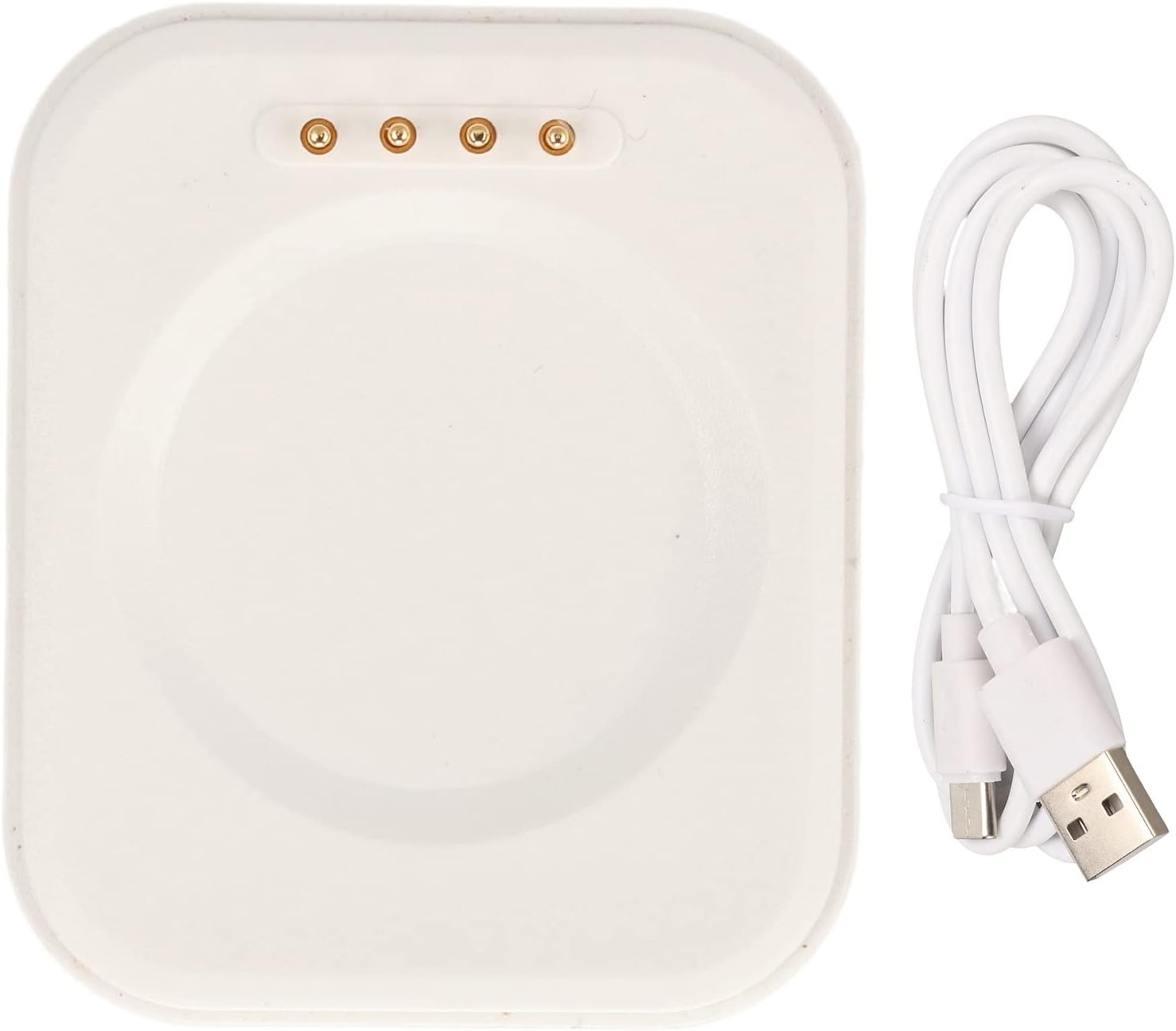 Wi-fi Watch Charger, Magnetic USB Charging Station, Transportable Wi-fi Charger with USB Charging Cable, Charging Station for Watch 2 3 3Pro (White)