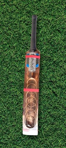 Image of Bahubali Fire Kashmir Willow Cricket Bat 35 Inch for Tennis Ball | Full Size Double Blade Bat | Lightweight Practice Bat