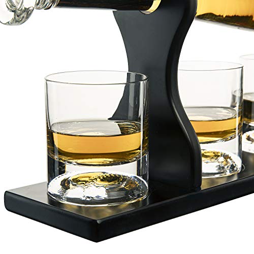 Baseball Gifts for Men, Baseball Bat Whiskey & Wine Decanter 4 Glasses, Spirits Set - Baseball Coach Gifts, Baseballs Lovers Coaches, Dad, Boyfriend, Brother, Friend Gift - Birthday Liquor Tequila by The Wine Savant - Image 6