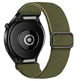 【Tamaño Ajustable y Cómodo】 Esta correa de reemplazo de bucle solo trenzado para las bandas Samsung Watch 4 cuenta con un diseño de hebilla de metal ajustable, además del último material elástico, puede ajustar el tamaño de la correa a su nivel de comodidad, adecuado para el tamaño de muñeca de hombres/mujeres: 5,3 pulgadas - 9,8 pulgadas (130 mm - 230 mm).
