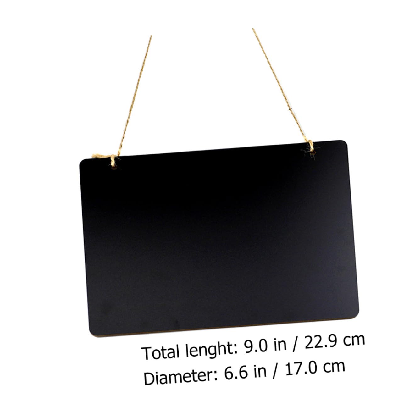 Housoutil 2pcs Creative Double-Sided Wooden Pendant Versatile Hanging Chalkboard for Home Decoration Easy to Write and Clean for and Personal Use