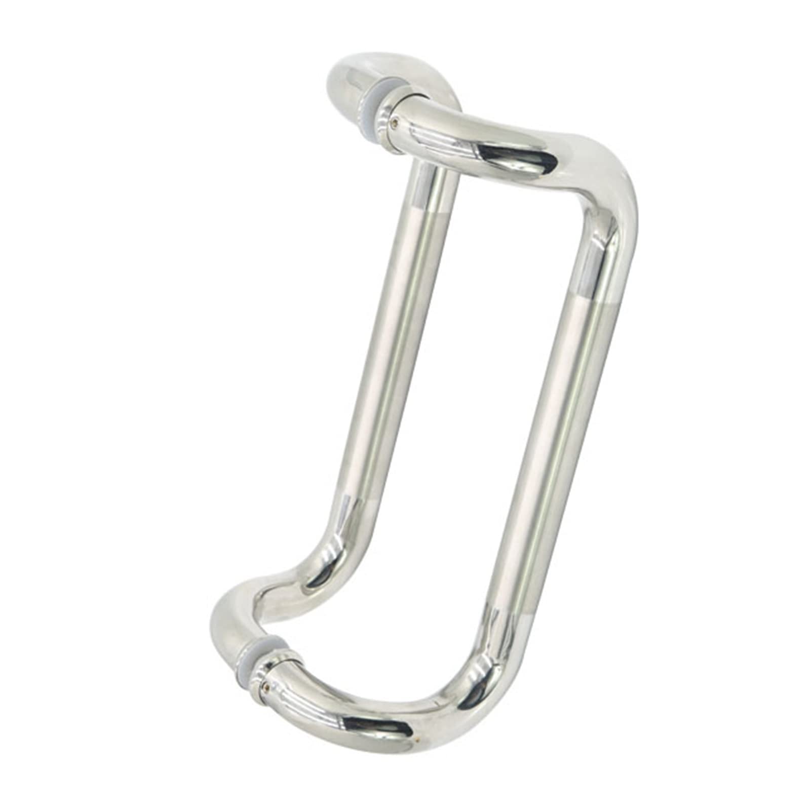 Poignées de porte en verre rondes au design premium gris intérieur