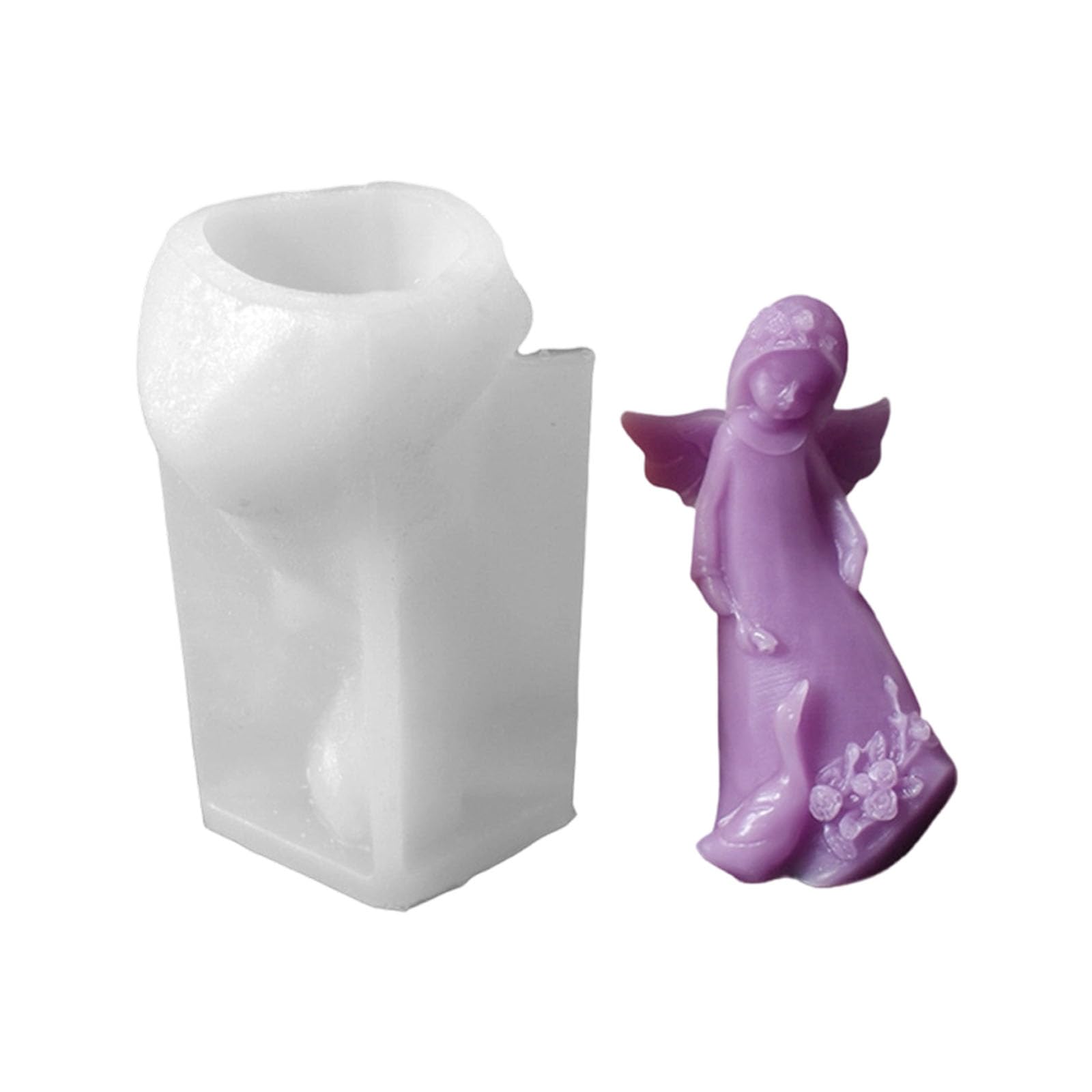 Zxfdsfdbnm Flexible Silicone Crafting Detailed Angelic Wing Designs for Scented Soap Making Projects Angelic Wing