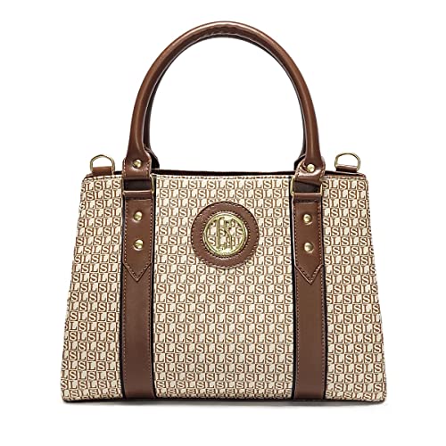 Bolsa Feminina Transversal Grande com alça de mão (Nude)