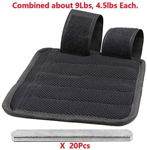 Greententljs Wrist Weights Arm/Ankle Weight Adjustable with Steel Plate & Elastic Straps fit Women and Men Workout for Gym Strength Training Fitness, Gymnastics Exercise,1 Pair Set