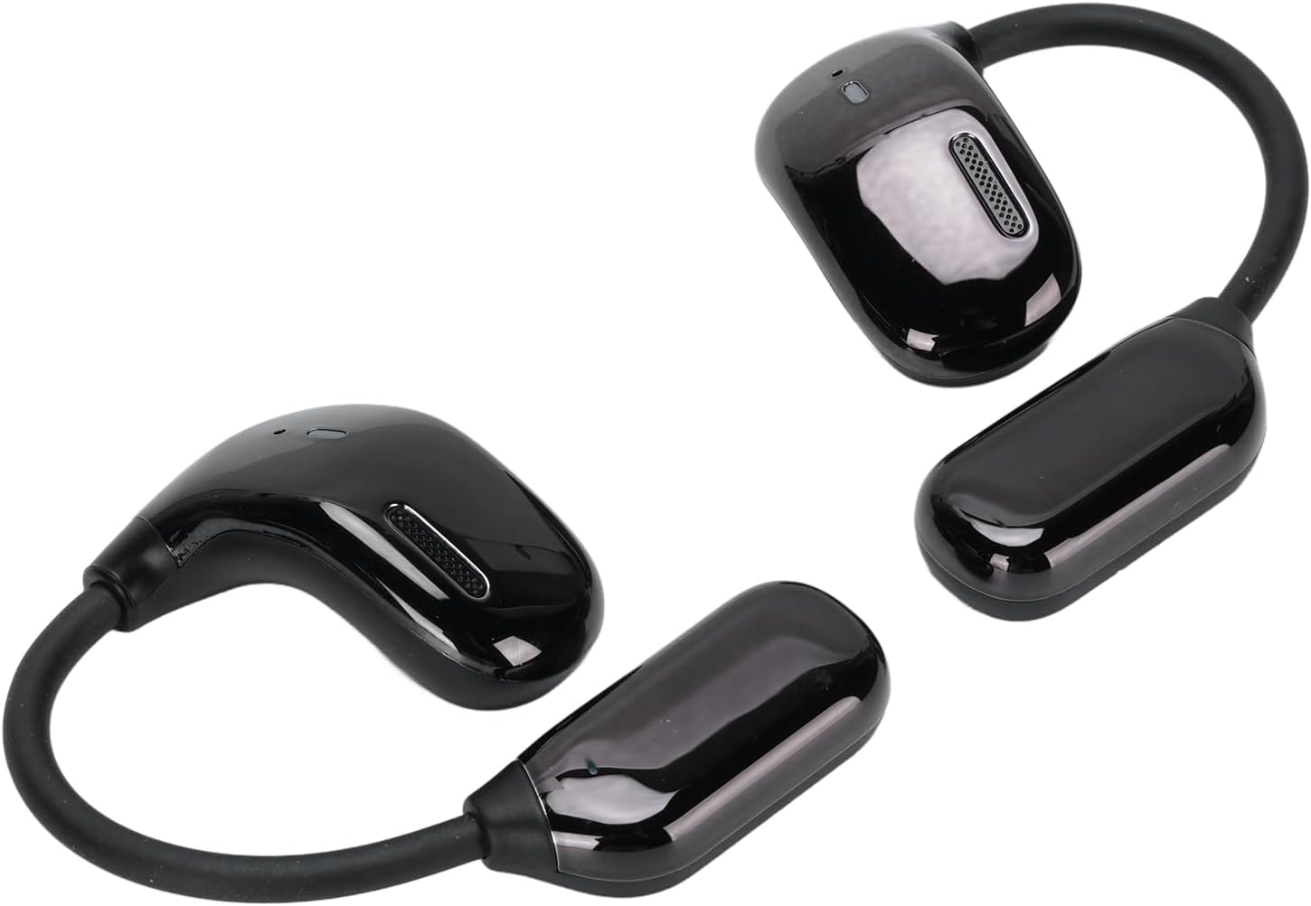Pomya Language Translator Earbuds with Touch Screen | AI Bluetooth Translation Earphones Noise Cancelling Wireless Ear Hook for Travel Work Daily