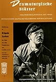  Dramaturgische Blätter. Einführung zu Brigade Karhan. Ein Stück aus dem Fünfjahrplan von Vasek Kana. Theaterzirkelmaterial Nr. 9