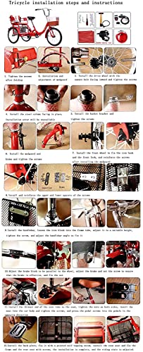Weimmin Adult Tricycle Folding Tricycle For Seniors Comfortable Seat 3 Wheel Bicycle With Shopping Basket Double Chain 20 Inch Shock Absorber Front Fork For Parents And Children Maximum Load 400Ib #TOP7