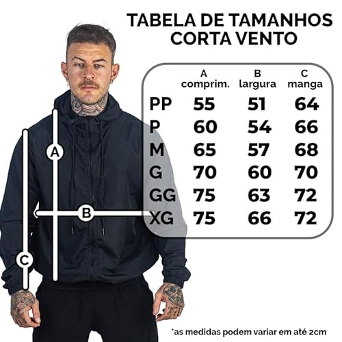 Jaqueta Corta Vento Masculina Forrada Blusa Impermeável Lisa Cor:Marrom;Tamanho:G