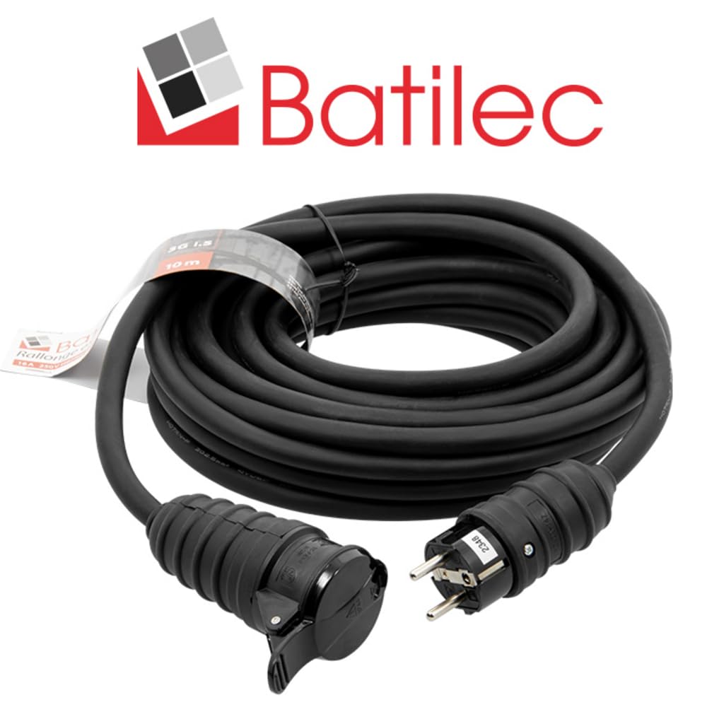 BATILEC - Rallonge électrique IP44 10mètres HO7RN-F 3G1.5mm²