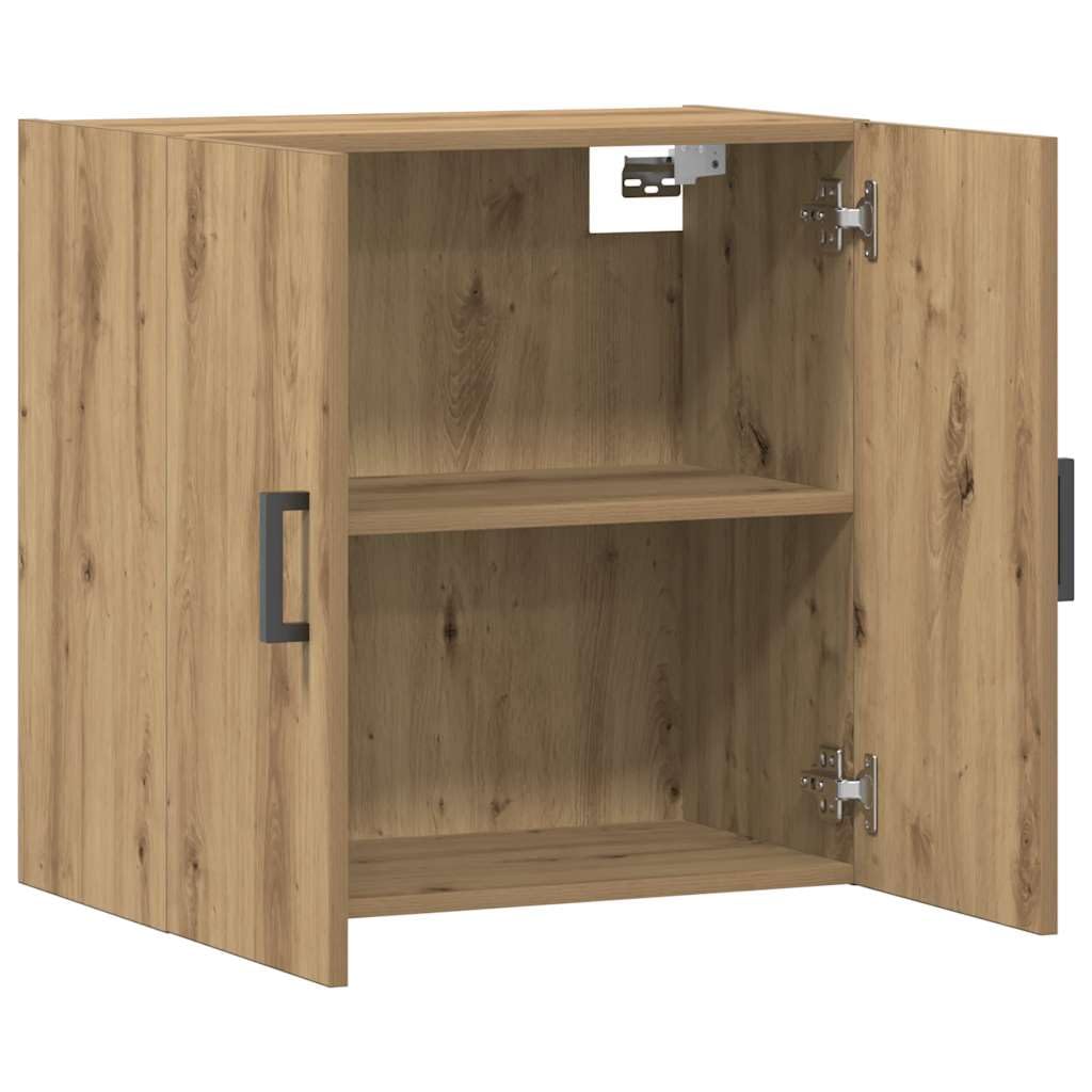 vidaXL Wandschrank Artisan-Eiche 60x31x60 cm Holzwerkstoff, Schrank, Hängeschrank, Schwebeschrank, Lagerschrank, Beistellschrank, Schrank Wandmontage