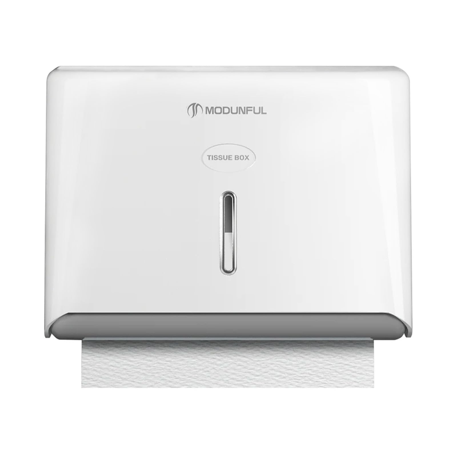 modunful Dispenser Carta Asciugamani a Parete, Distributore di Asciugamani per Tovaglioli Piegati 200+ Fogli, Dispenser Salviette Bagno Commerciale, Bianco