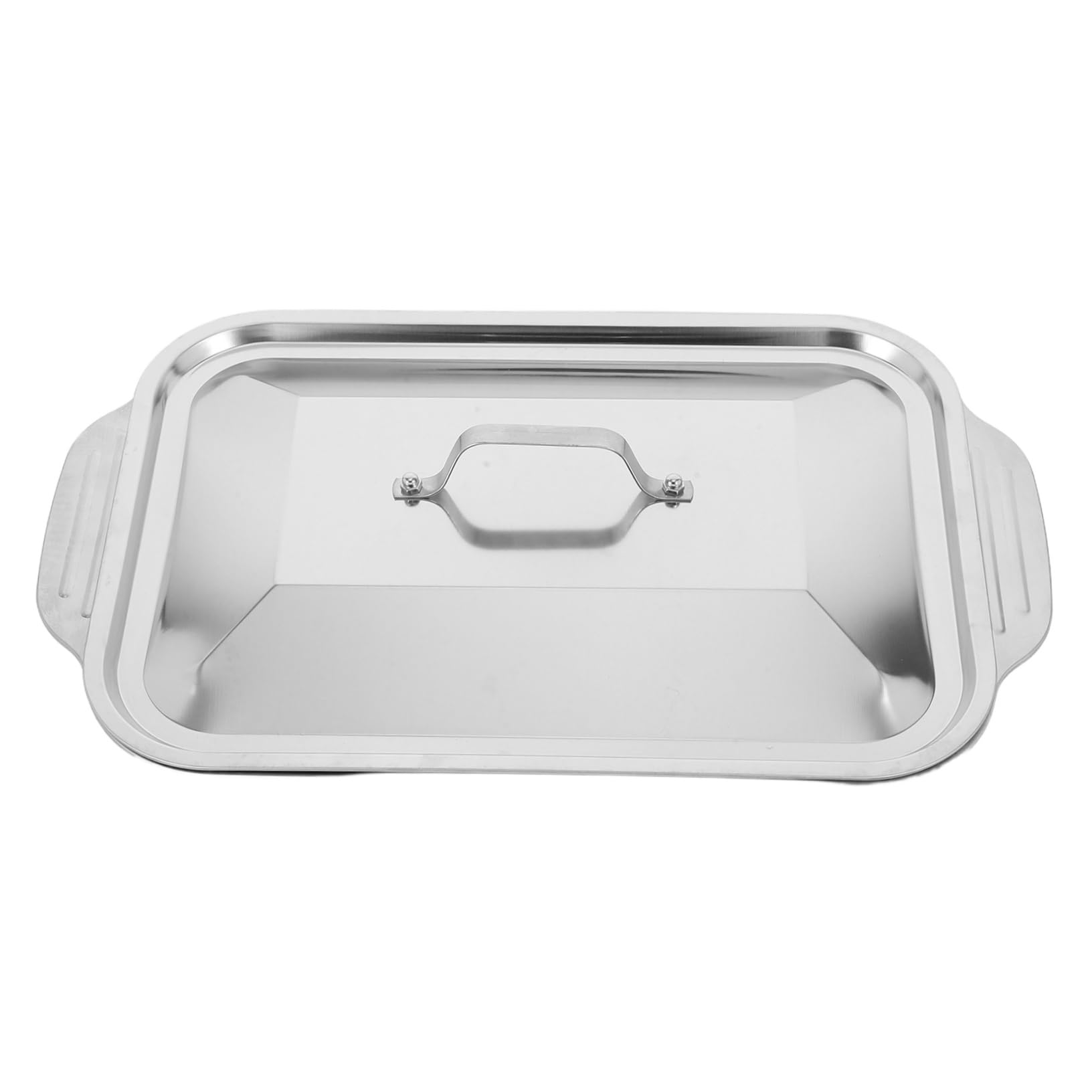 Cabilock 1Set Stainless Steel Deep Roasting Tray with Lid Baking Dish for Oven Bbq Family Gatherings for Fish Versatile Cooking Needs