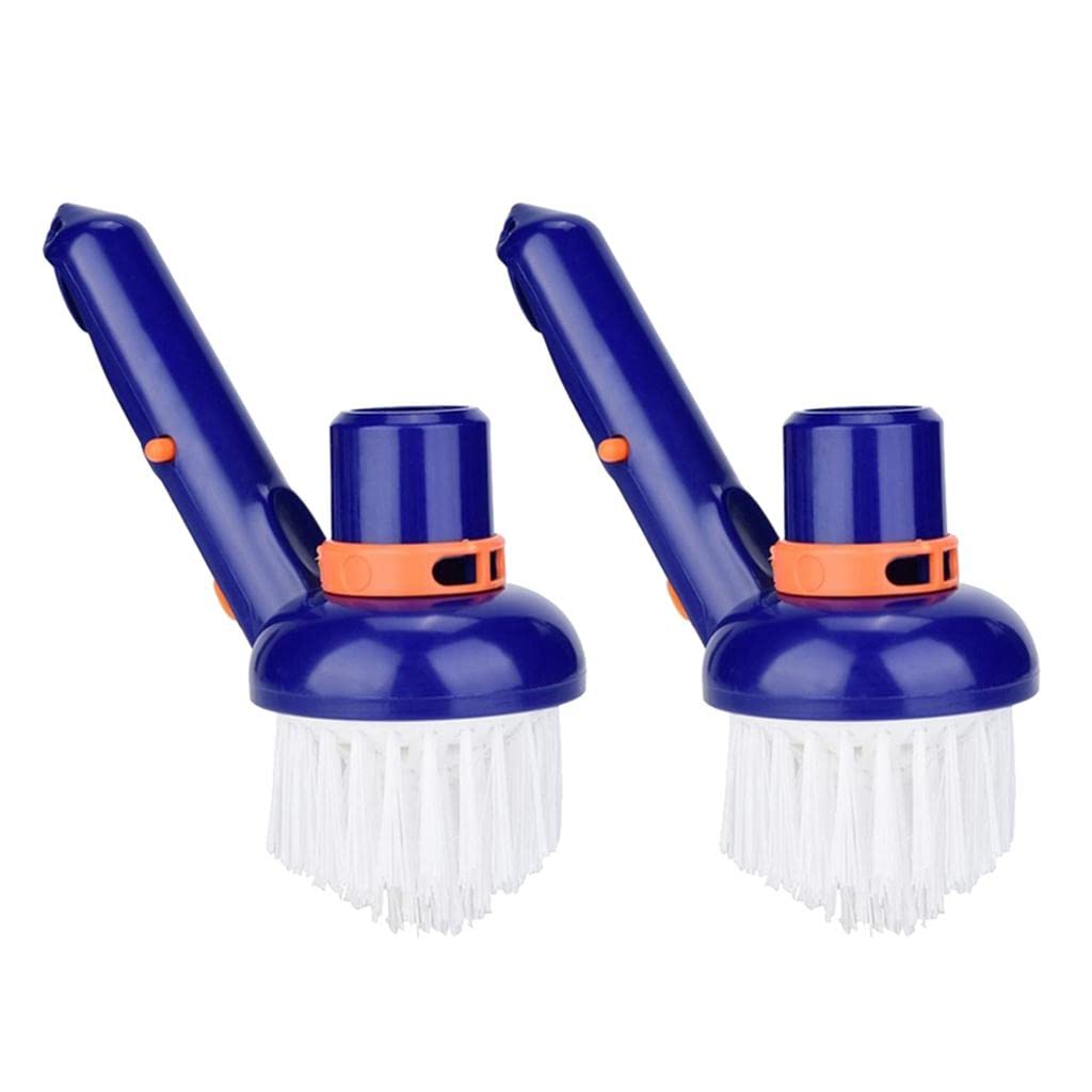 2X Nylon Bristle Corner Cleaning Brush Head Above Swimming Pool Spa Hot Tub-picture-25