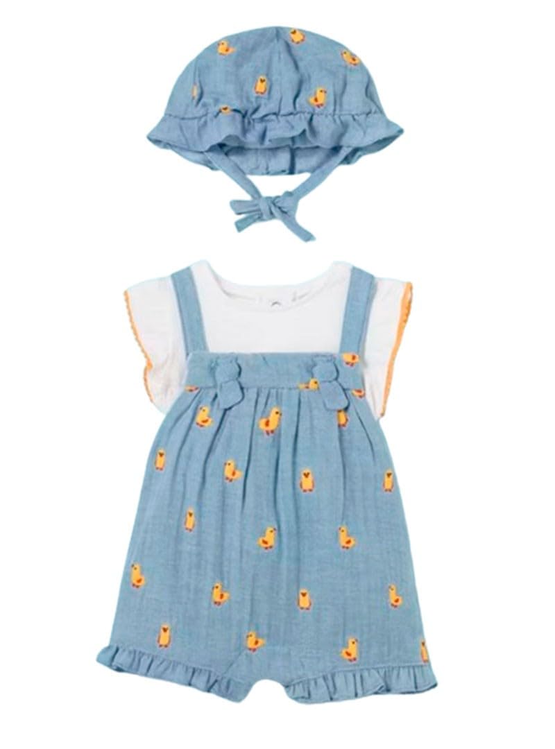 Mayoral - Conjunto Verano Bebé Pollitos Gorro bebé-niños