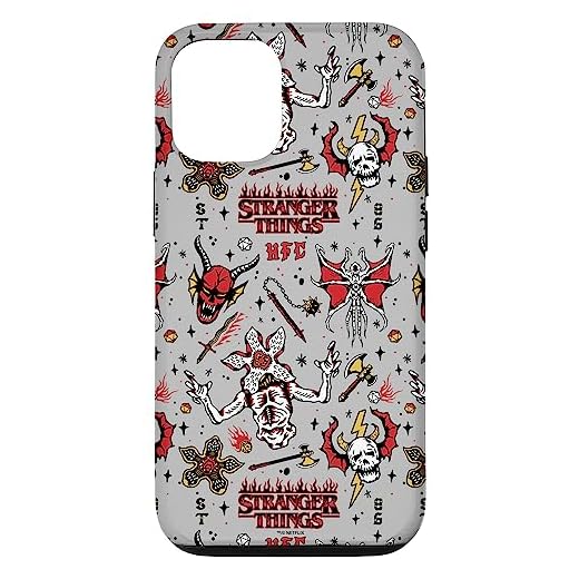 iPhone 12/12 Pro Stranger Things Demogorgon Hellfire Club Pattern Case