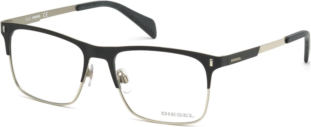 Diesel DL5151 Eyeglass Frames - Matte Black Frame, 54 mm Lens Diameter DL515154002