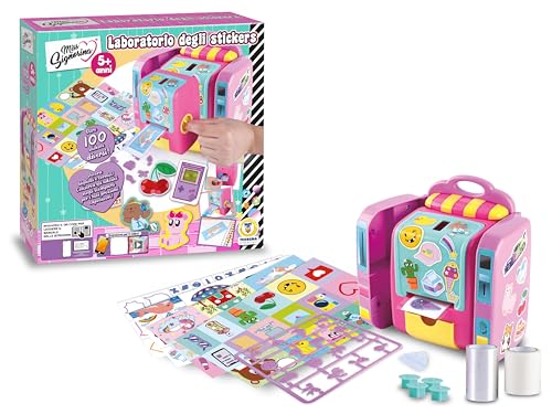 Teorema Giocattoli - Teorema Giocattoli, Laboratoire de Stickers, Machine à Créer des Autocollants pour Enfants, Kit Créatif Fait Main avec Plus de 100 Autocollants, Jeu pour Enfants de 5 Ans et Plus - -10%