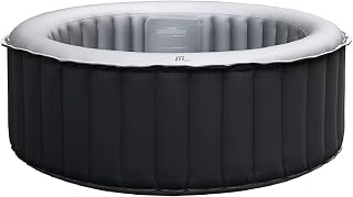 MSpa Edition Luxury Portable Inflatable Quick Heating Round Up to 6 Persons Hot Tub Spa Indoor/Outdoor Bubble Spa