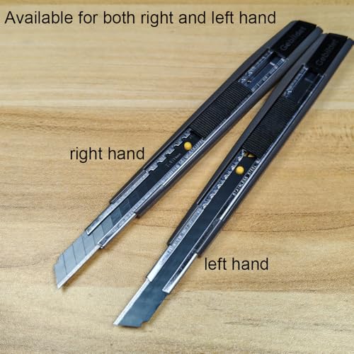 Image of Gebildet 5pcs Right and Left Hand Self-Lock Cutter Knife /Black 9mm Blades /60 Blace Knife /Utility Knife /Graphic Knife (G300)